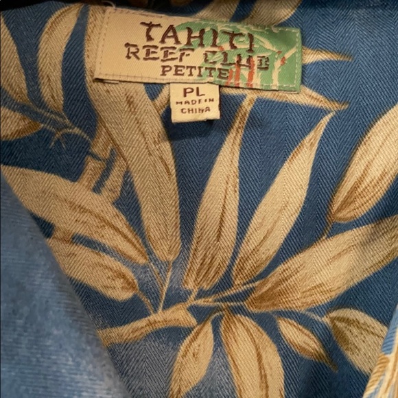 TAHITI REEF CLUB HAWAIIAN SHIRT - Picture 2 of 4